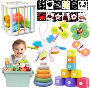 Montessori Toy for Babies 6-12 Months, Baby Toys 6  12 Months, Montessori Toy for 1  Year Old, Infant Toys 6-12 Months, 6 in 1 Baby Girl Boy Gifts