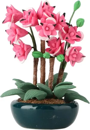 Mootea Doll House Flower, Flower Accessory Miniature Bonsai Garden Toy 1/12 Doll House Balcony Decoration for Patio Balcony Living Room