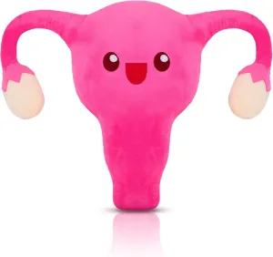 Mumufy Uterus Plush Toy Funny Stuffed Plush Toy for Women Uterus Gifts Gynecologist Health Educational Gift Fertility Party Decor(Uterus Style)