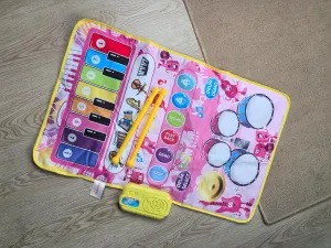 Musical Drum Play Mat,Baby Gyms Interactive Piano Keyboard,Educational Music Toy for 0-12 Moths Boys and Girls