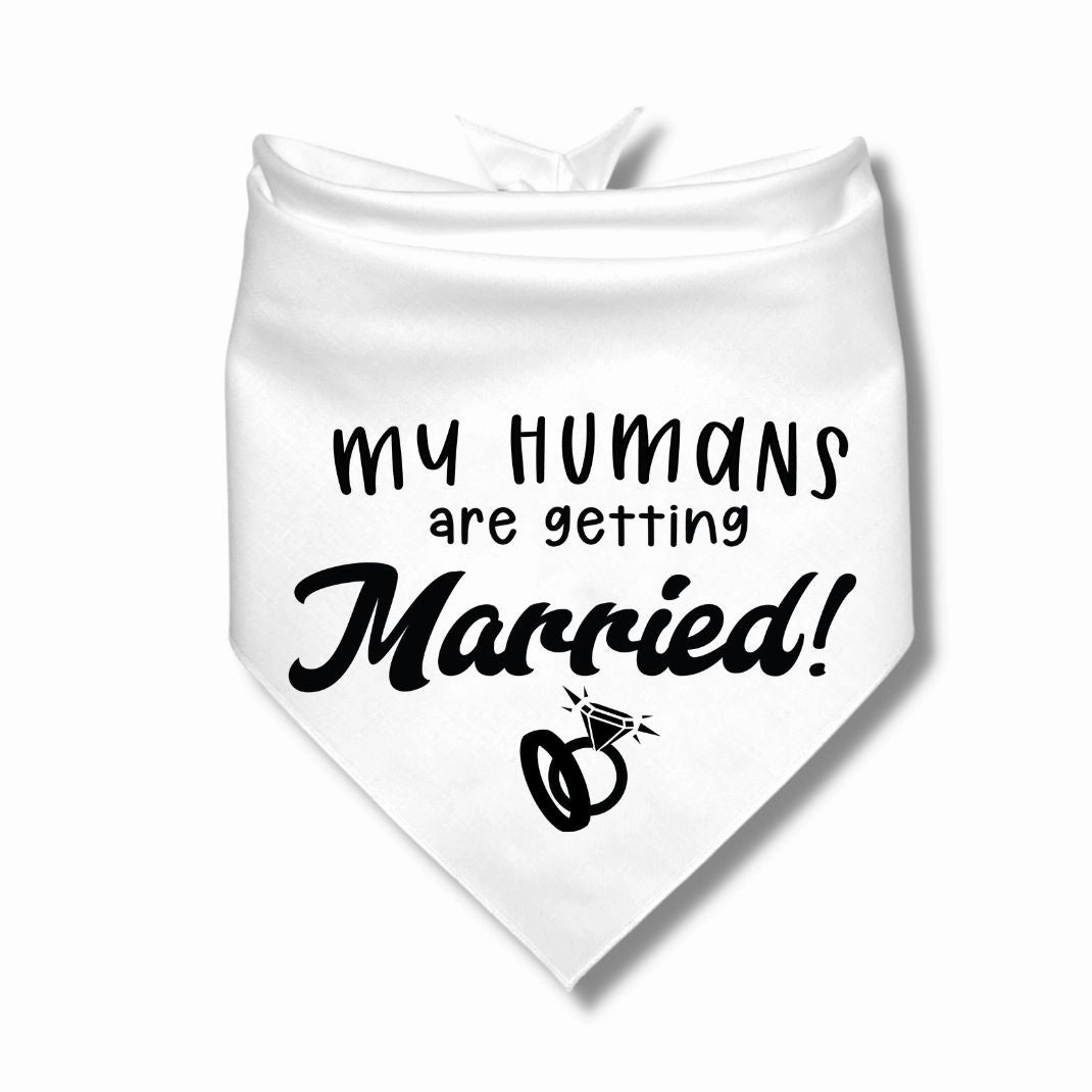 My Humans Are Getting Married Rings Bandana