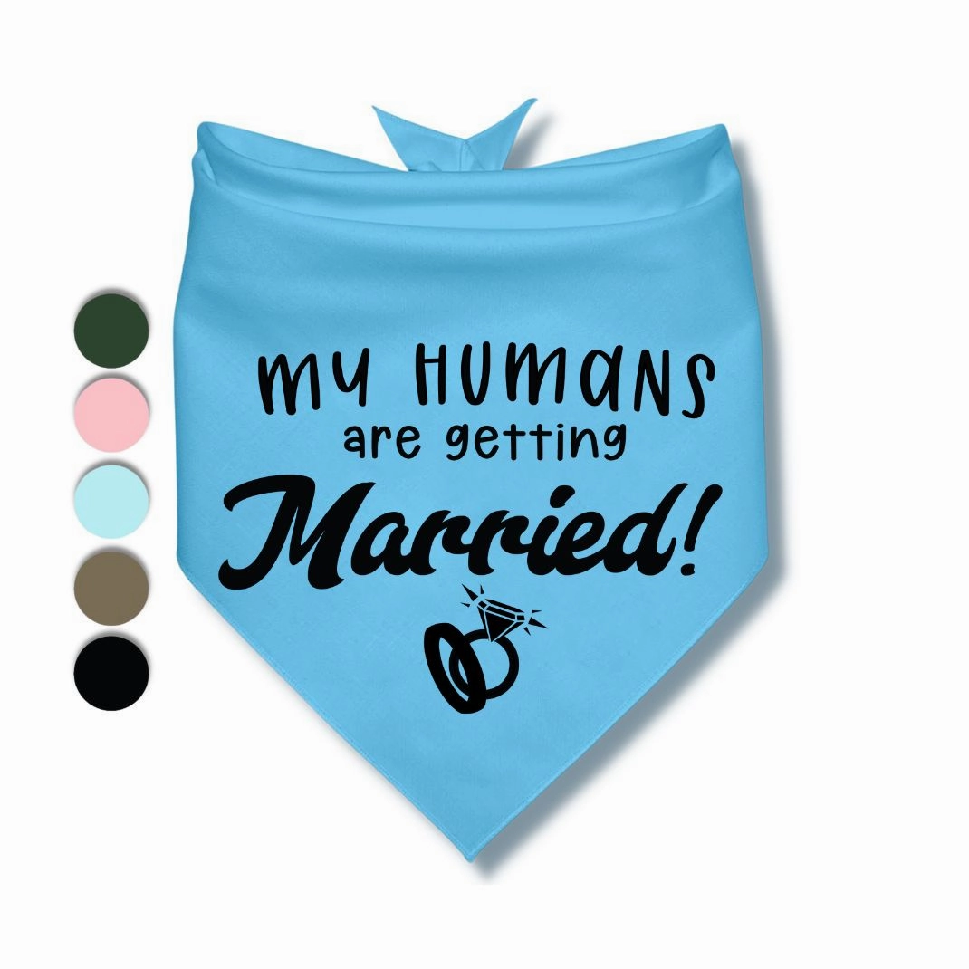 My Humans Are Getting Married Rings Bandana