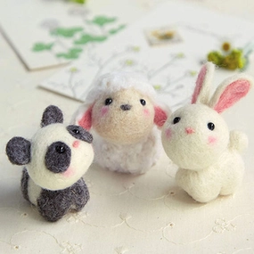 Needle Felting Kit with 24 Colors Wool