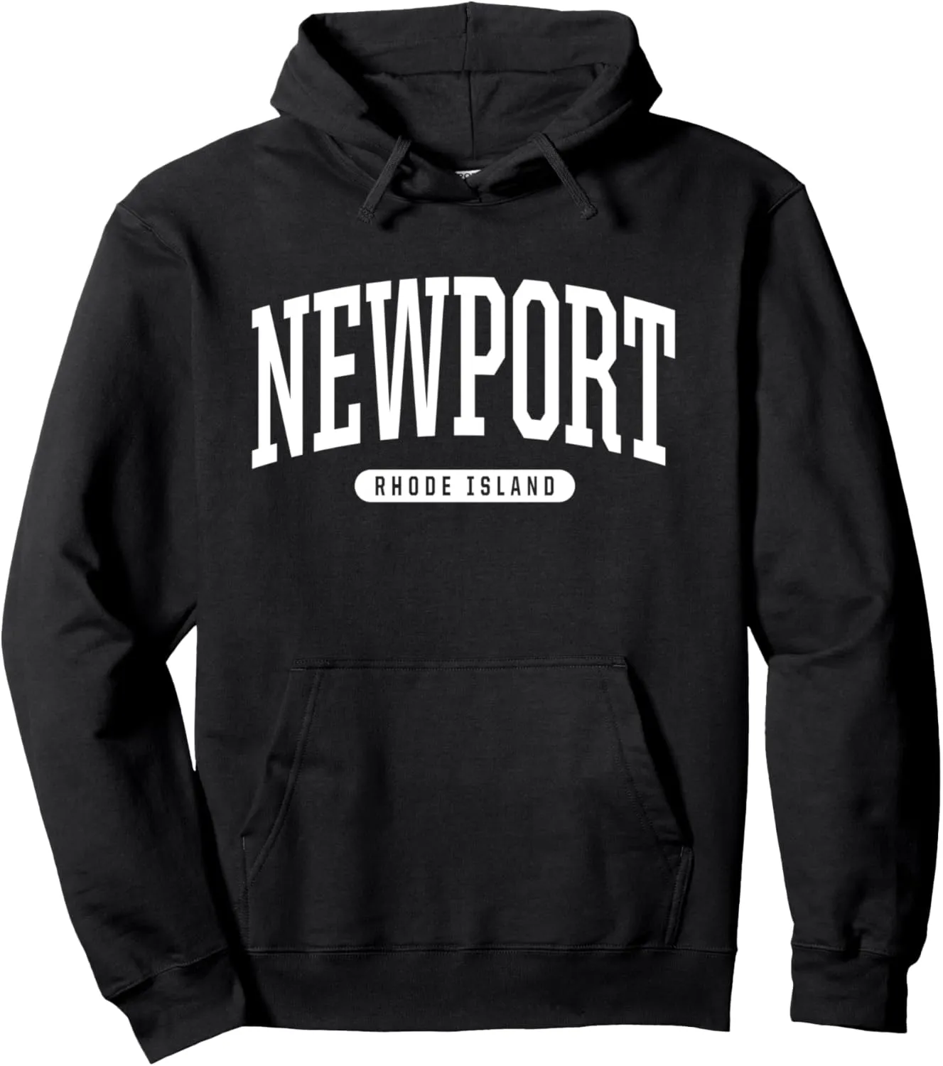 Newport Hoodie Sweatshirt College University Style RI USA. Pullover Hoodie