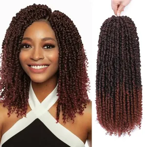 Nice One Passion Twist Hair - 8 Packs 14 Inch Pretwisted Passion Twist Crochet Hair For Women, Pre-Looped Passion Twists Braiding Synthetic Hair Extensions (14 Inch(Pack of 8), T350)