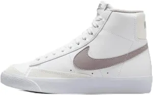 Nike Blazer Mid '77 Big Kids' Shoes (DA4086-121, White/Phantom/Light Violet Ore) Size 5.5