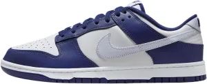 Nike Dunk Low Retro Men's Shoes (DV0833-401, Deep Royal Blue/White/Football Grey) Size 8.5