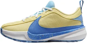 Nike Giannis Freak 5 Big Kids' Basketball Shoes (DZ4486-400, Photo Blue/Soft Yellow/White/Light Laser Orange) Size 4