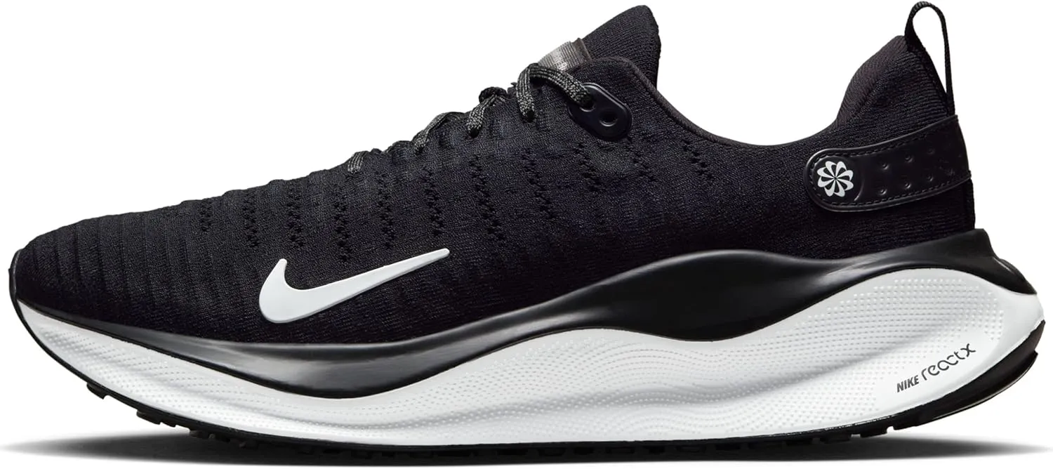 Nike InfinityRN 4 Men's Road Running Shoes (DR2665-001, Black/Dark Grey/White) Size 7.5