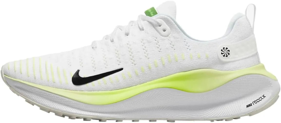 Nike InfinityRN 4 Men's Road Running Shoes (DR2665-101, White/Light Lemon Twist/Volt/Black) Size 9