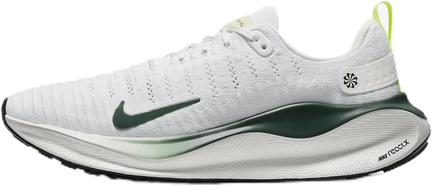 Nike InfinityRN 4 Men's Road Running Shoes (FZ4019-100, White/Volt/Sail/Pro Green) Size 8