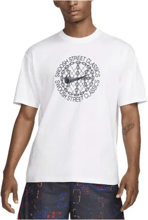 Nike Men's Max90 Basketball T-Shirt (White, FZ8069-100) Size Medium