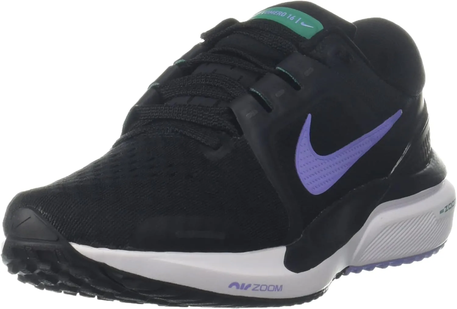 Nike Women's Air Zoom Vomero 16 Running Shoe, Black/Light Thistle-Off Noir, 11 M US