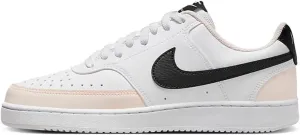 NIKE Womens Court Vision LO Casual Shoes Adult FD0285-100 (White/Black-Light Soft P), Size 7