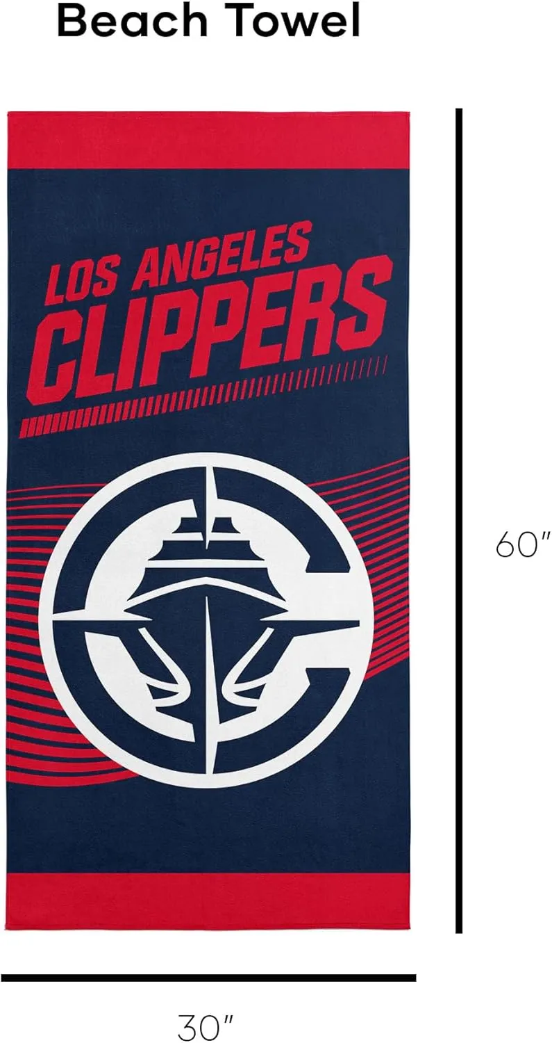 NORTHWEST NBA Officially Licensed Los Angeles Clippers 30" x 60" Microfiber Beach Towel