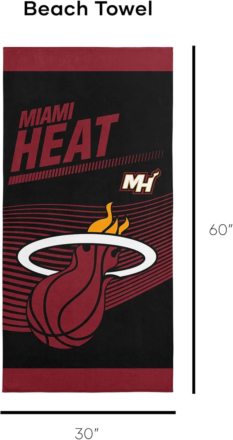 NORTHWEST NBA Officially Licensed Miami Heat 30" x 60" Microfiber Beach Towel