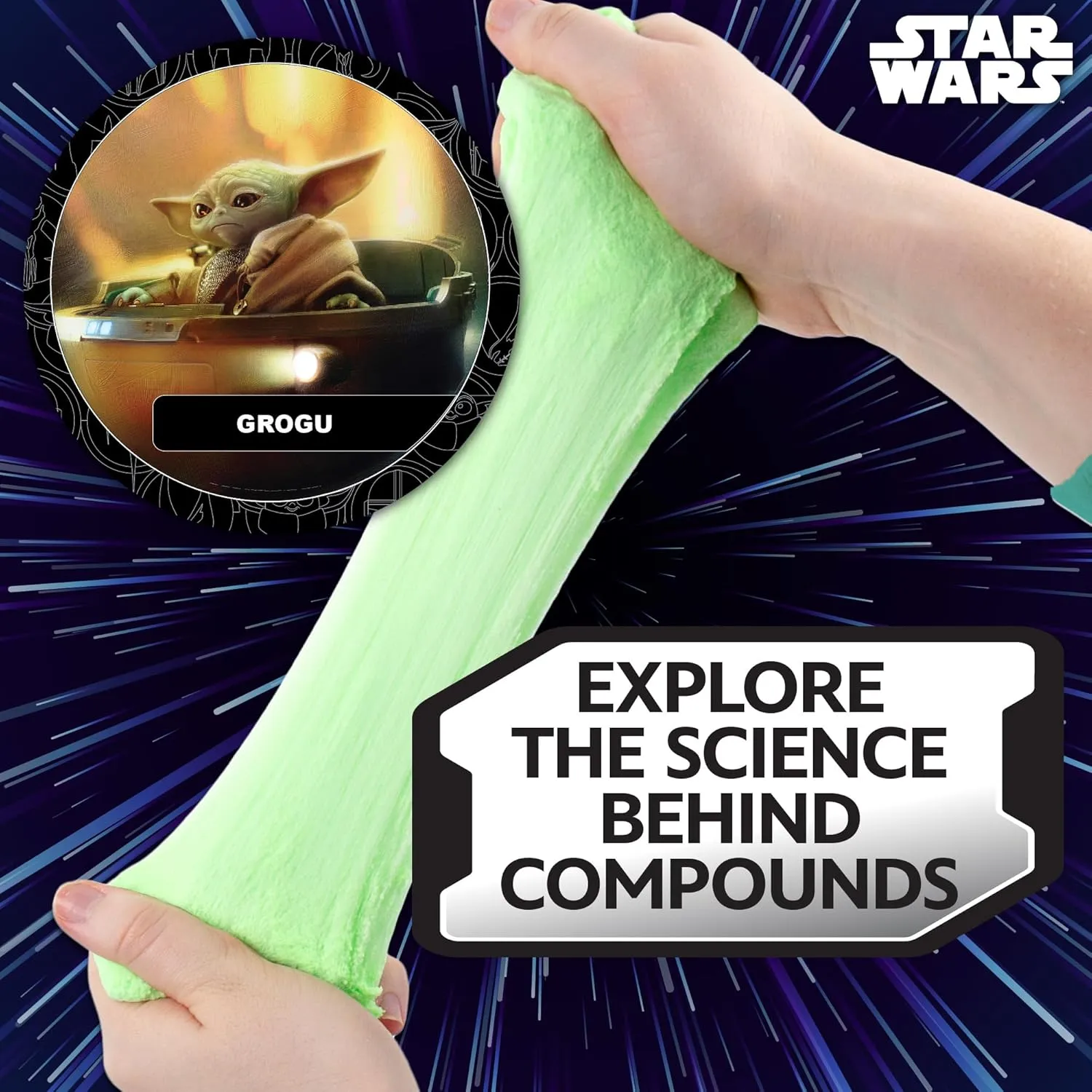 Official STAR WARS Slime, 3-Pack Galaxy Slime Kit, Includes Darth Vader, The Mandalorian, Grogu, Perfect for Goodie Bags, Desk Toys, Star Wars Merch, Star Wars Toys, Bulk Party Favors for Kids 8-12