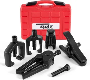 Orion Motor Tech 5-in-1 Ball Joint Separator, Pitman Arm Puller, Tie Rod End Tool Set for Front End Service, Splitter Removal Kit (RB06)