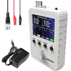 Oscilloscope - 2.4"TFT Handheld Digital Oscilloscope Kit, Mini Portable Multimeter Oscilliscope, Audio Scope Tester, with BNC-Clip Cable Probe, Power Supply