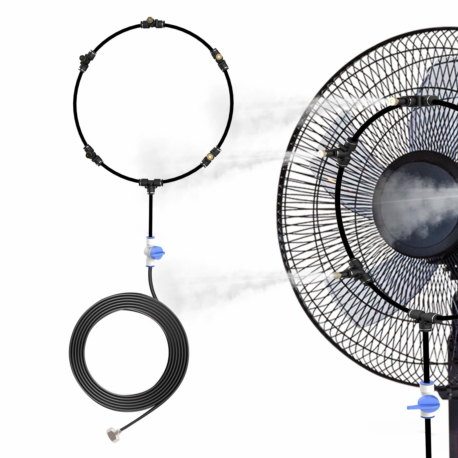 Outdoor Portable Misting Fan Kit