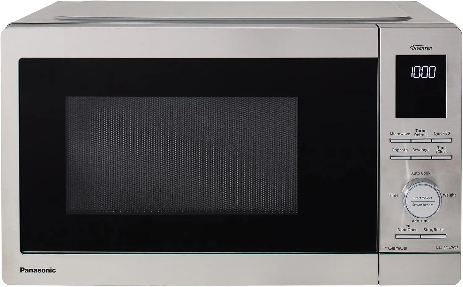 Panasonic NN-SD47QSAYH Microwave Oven Countertop, 0.9 cft, Stainless Steel