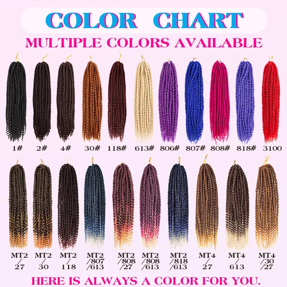 Passion Twist Crochet Hair 18inch 96 Stands Passion Twists Braiding Hair 6 Packs Synthetic Passion Twist Crochet Braids Hair Extensions (4#Medium Dark Brown, 18 Inch (Pack of 6))
