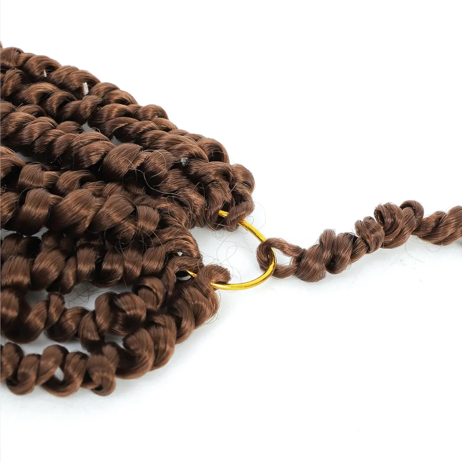 Passion Twist Hair 10 Inch 8 Packs, Pre Twisted Passion Twist Crochet Hair For Black Women, Pre Looped Passion Twist Curly Crochet Hair, Short Crochet Passion Twist Hair (10 Inch (Pack of 8), 30#)