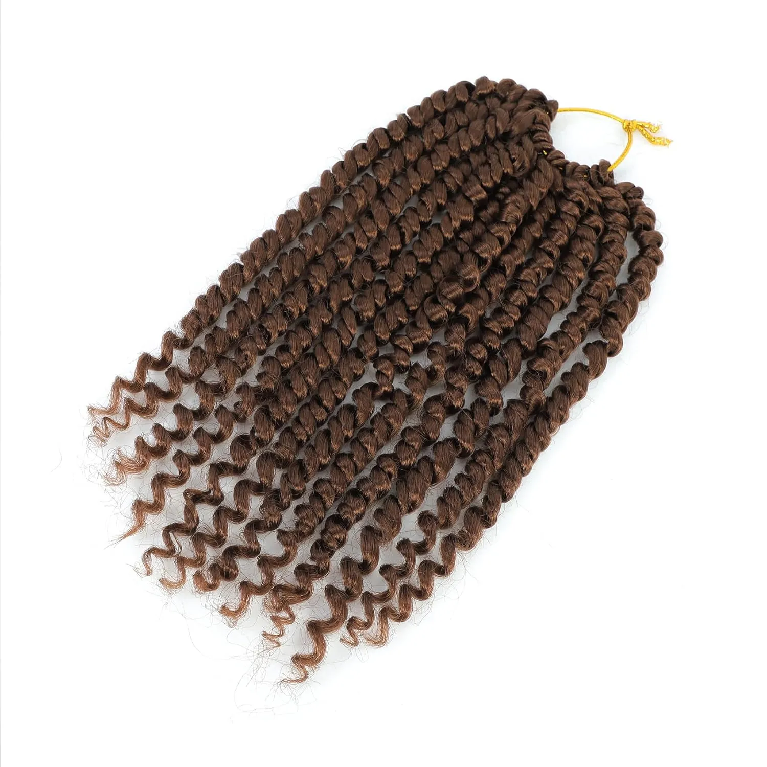 Passion Twist Hair 10 Inch 8 Packs, Pre Twisted Passion Twist Crochet Hair For Black Women, Pre Looped Passion Twist Curly Crochet Hair, Short Crochet Passion Twist Hair (10 Inch (Pack of 8), 30#)