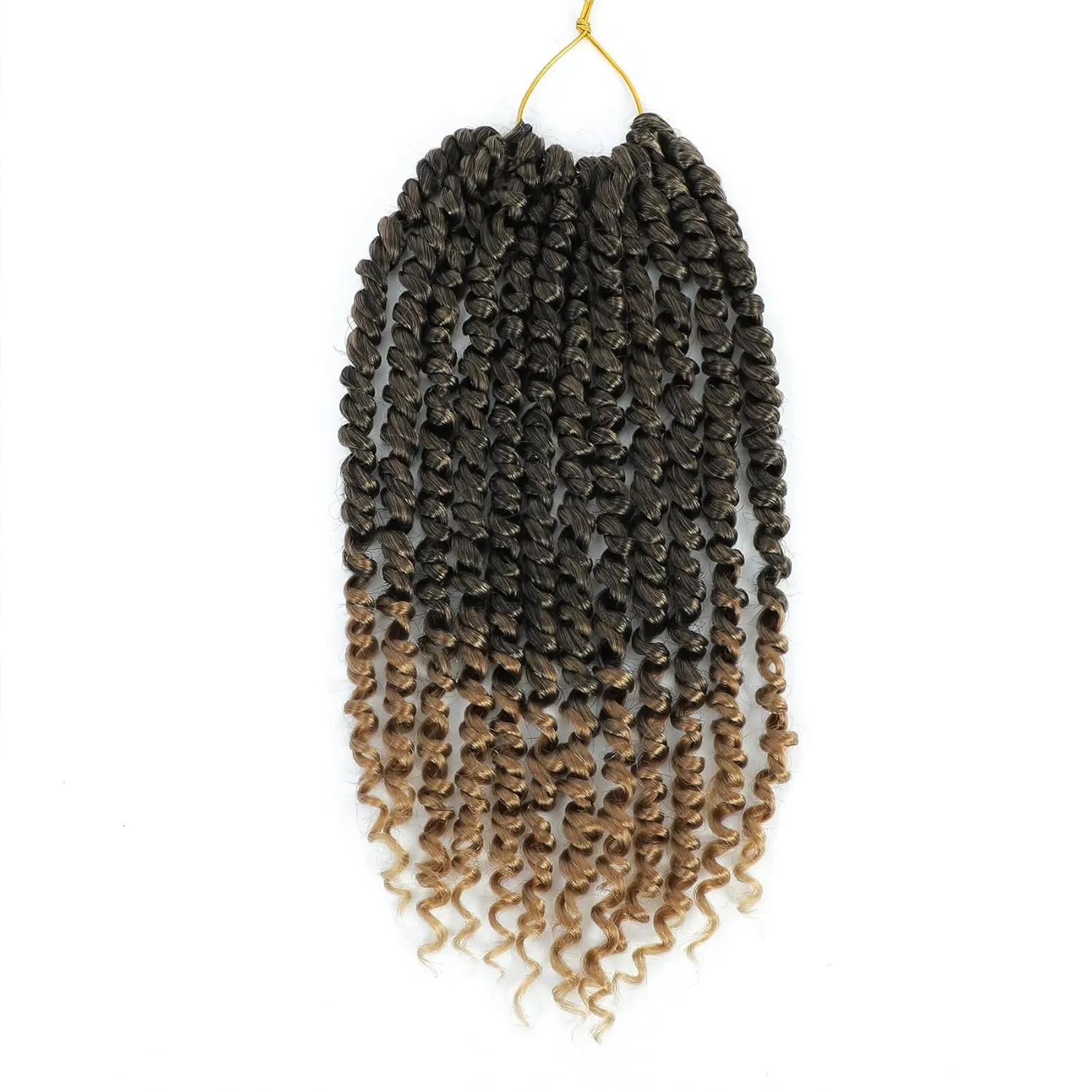 Passion Twist Hair 10 Inch 8 Packs, Pre Twisted Passion Twist Crochet Hair For Black Women, Pre Looped Passion Twist Curly Crochet Hair, Short Crochet Passion Twist Hair (10 Inch (Pack of 8), T27#)