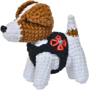 Patron Dog Minesweeper Plush Stuffed Animals, Handmade Crocheted Animal Dog Crochet Kit, Ukrainian Soldier Knitted Patron Dog, Craft Plush Soft Decoration, Figurine Home Decor, Made in Ukraine