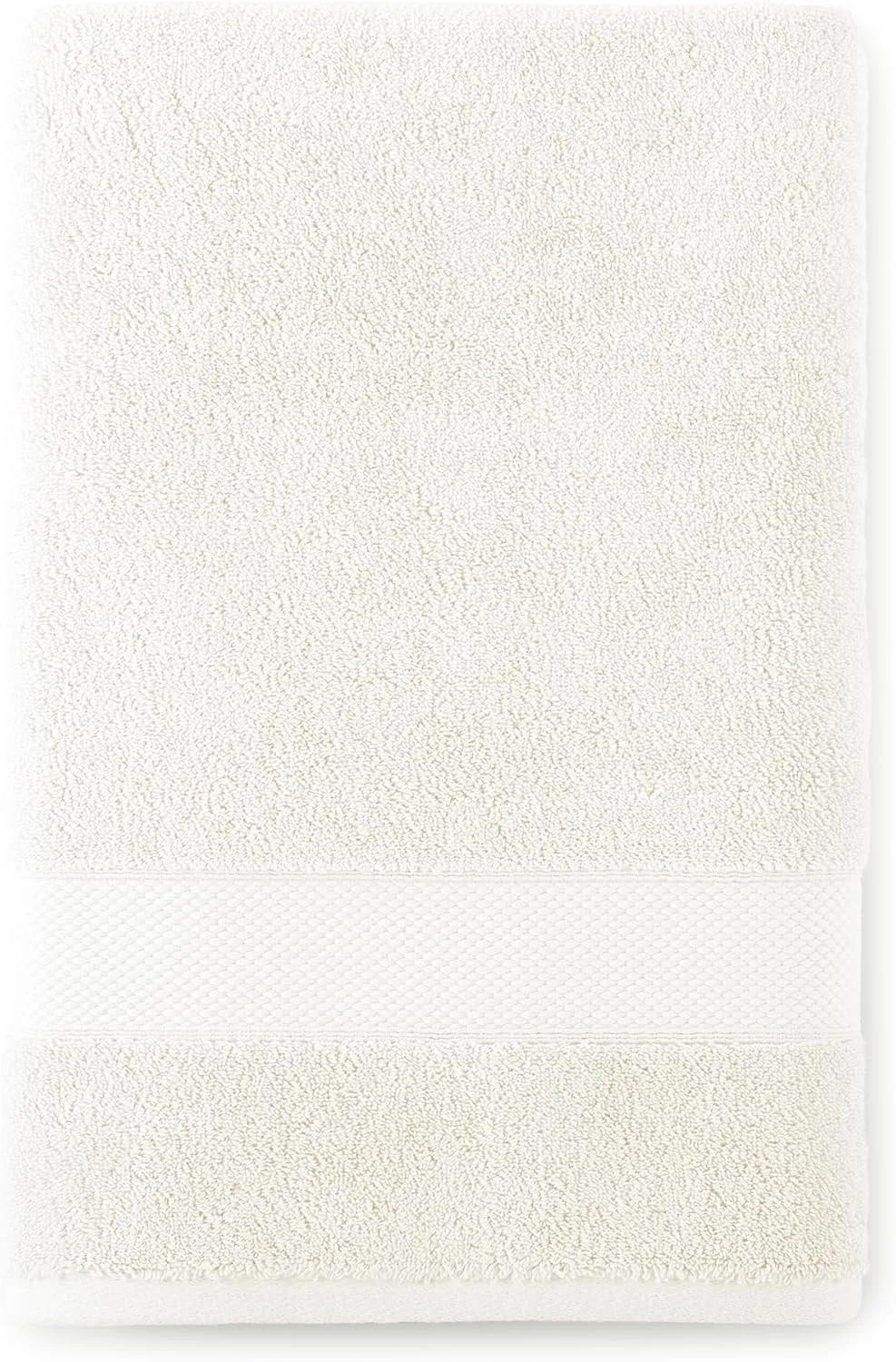 Peacock Alley Diamond 6 Piece Towel Set - Luxurious 100% Long-Staple Turkish Cotton - Soft, Absorbent & Fast Drying, Ivory