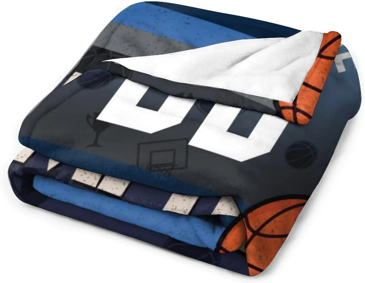 Personalized Basketball Throw Blankets Add Name Numbers Flannel Blankets Basketball Fans Gifts 50" x 40",60" x 50",80" x 60"