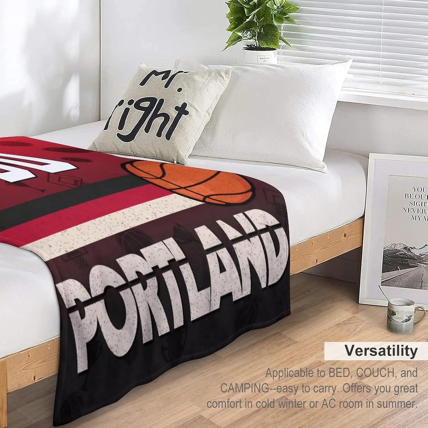 Personalized Basketball Throw Blankets Add Name Numbers Flannel Blankets Basketball Fans Gifts 50" x 40",60" x 50",80" x 60"