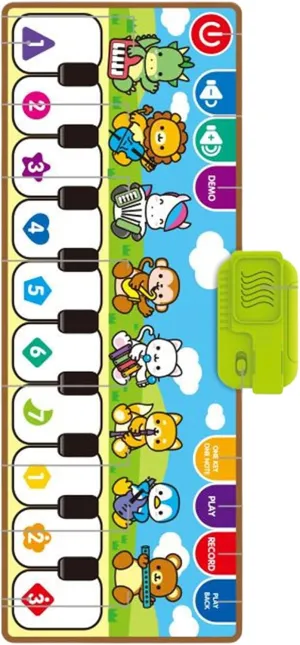 Piano Musical Mat - Floor Musical Carpet, Kids Play | Boys Girls Development Electronic Tapestry with Instruments Effects Interactive for Kindergarten, Travel, Sensory Early Educational Mus