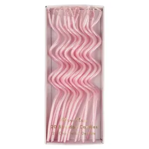 Pink Swirly Candles