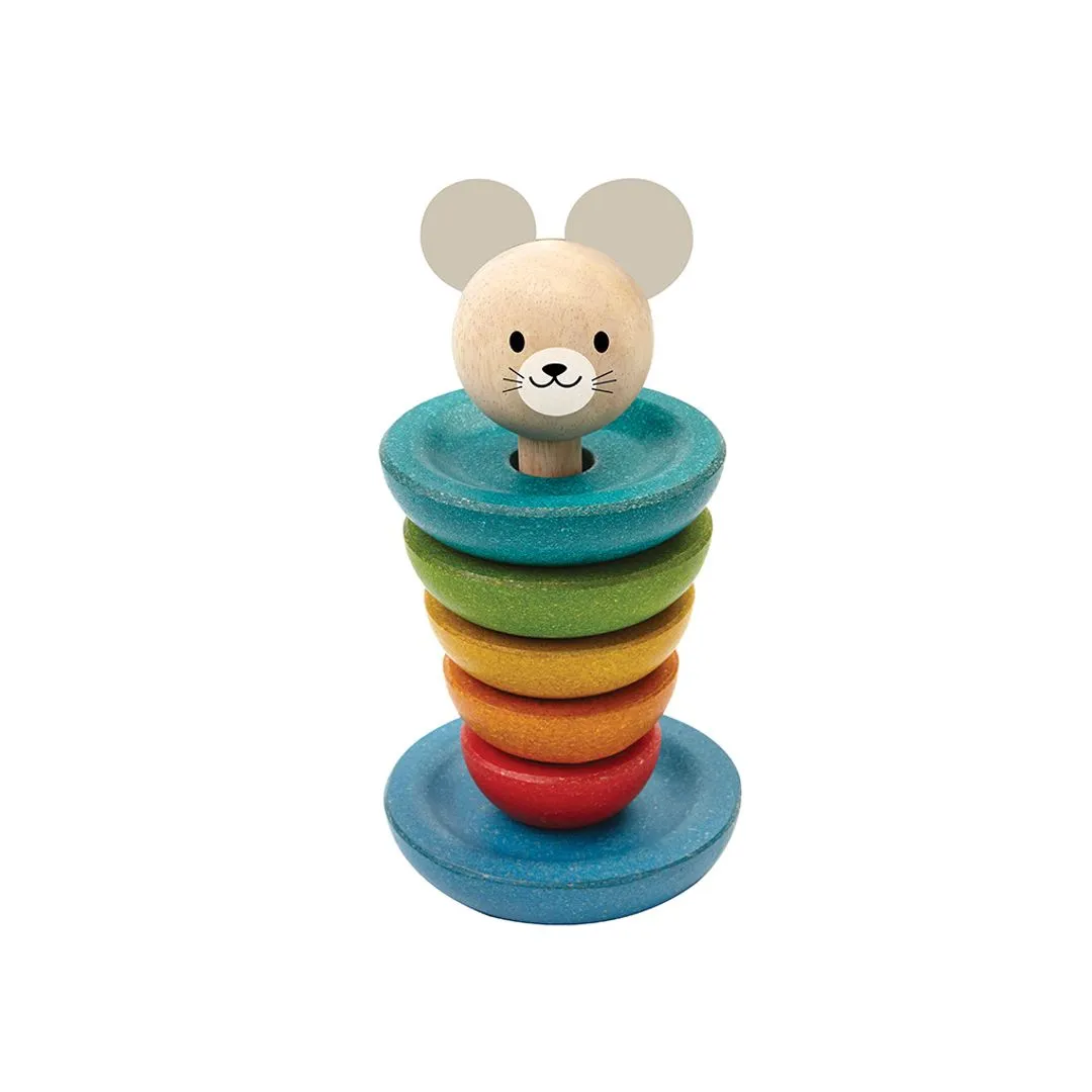 Plan Toys Stacking Ring - Mouse