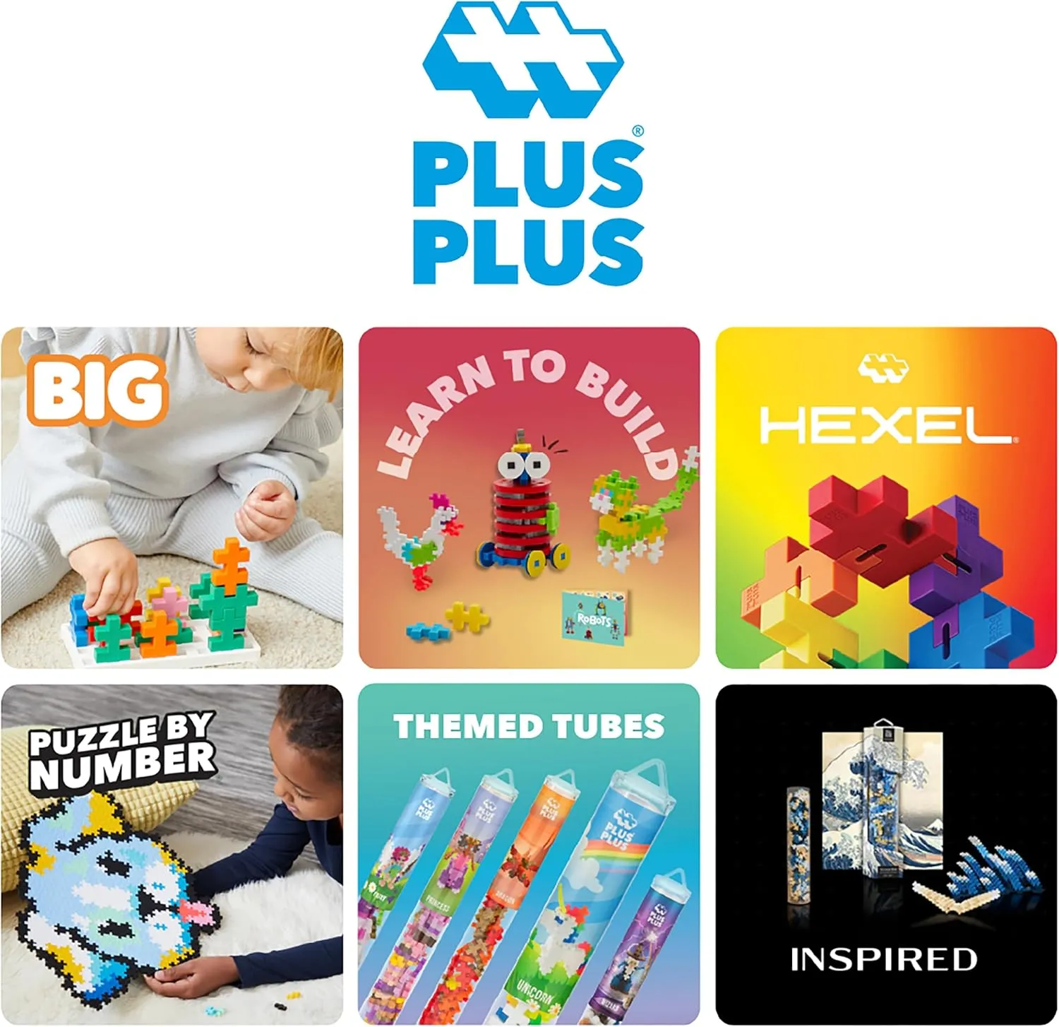 PLUS PLUS 240 Piece Interlocking Building Blocks for Kids, Open Ended Connecting Toys, STEM Bin Classroom Mini Manipulatives - Pastel Mix Play Tube