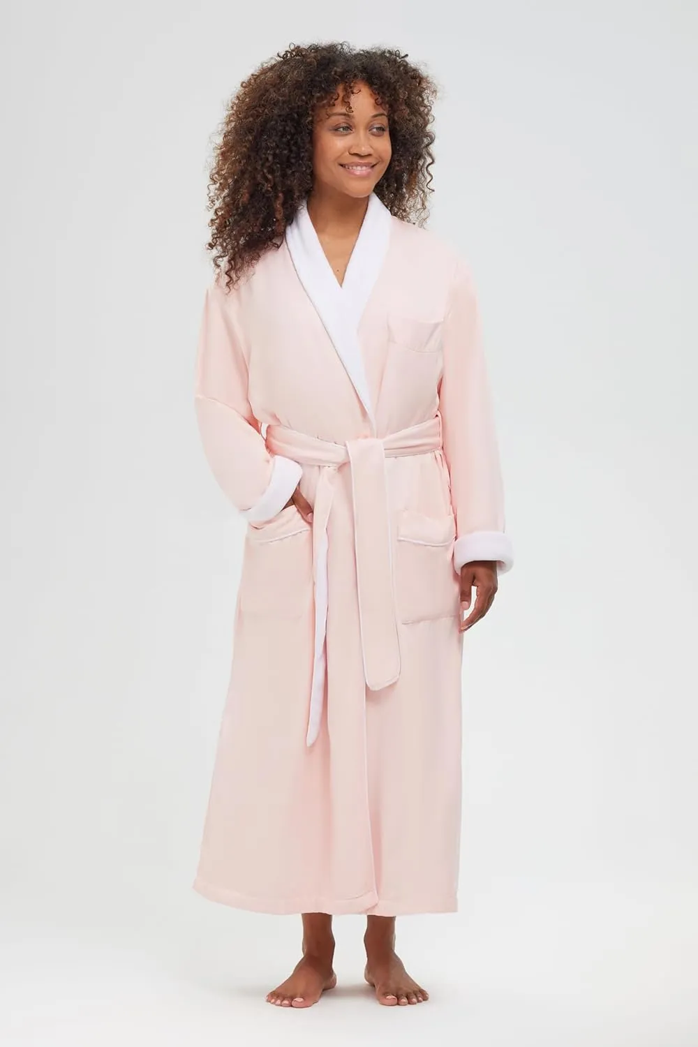 Plush Lined Microfiber Bath Robe for Women or Men - Super Soft, Durable Luxury Spa, Resort & Hotel Bathrobe, Generously Sized
