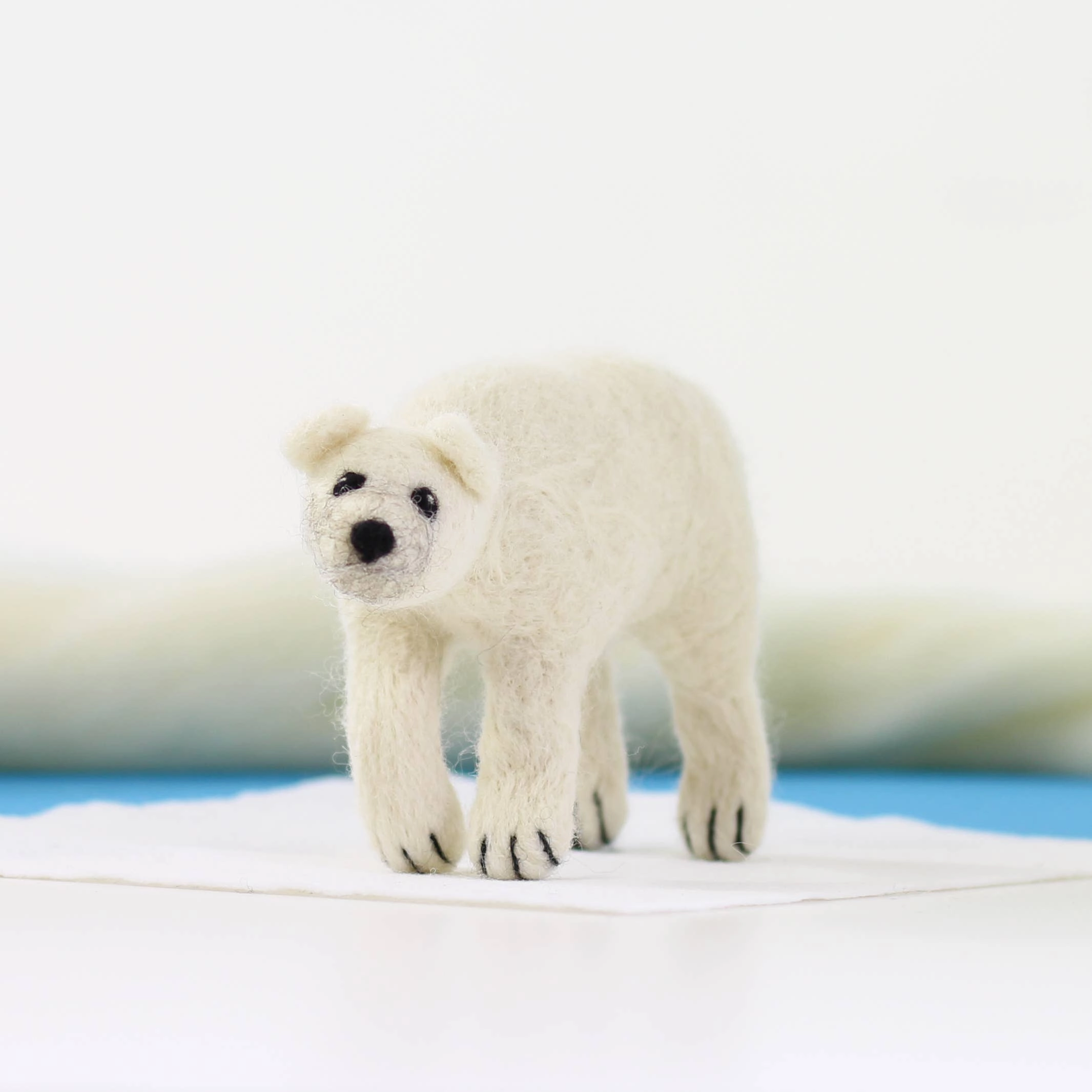 Polar Bear Needle Felting Kit