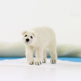 Polar Bear Needle Felting Kit