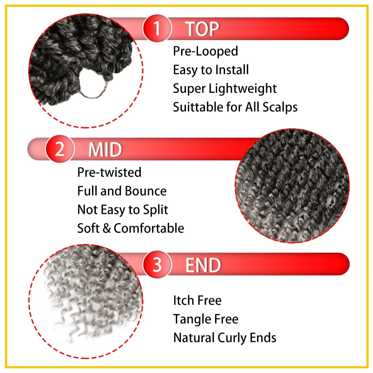 Pre-Twisted Passion Twist Hair, 8 Packs 112 Strands Pre Looped Passion Twist Braiding Hair for Women, Short Passion Twists Crochet Hair Synthetic Hair Extensions (TGREY, 14 Inch (Pack of 8))
