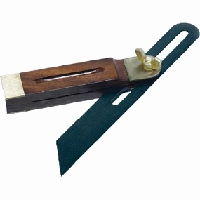 Premium 9" Adjustable Bevel with Polished Hardwood Handle and Brass Fittings