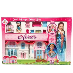 Princess Doll House Play Set- Role Play,Pretend Play,Play Set for Kids with Dolls and Furniture for Kids
