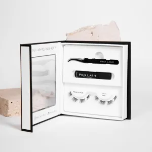 Pro Lash ProWear Mini Lash Clusters Kit - Easiest to Apply Lashes - 10-Day Cluster Eyelash Extensions - False Eyelashes Plus Adhesive and Tweezers - Classic No. 01 - Black