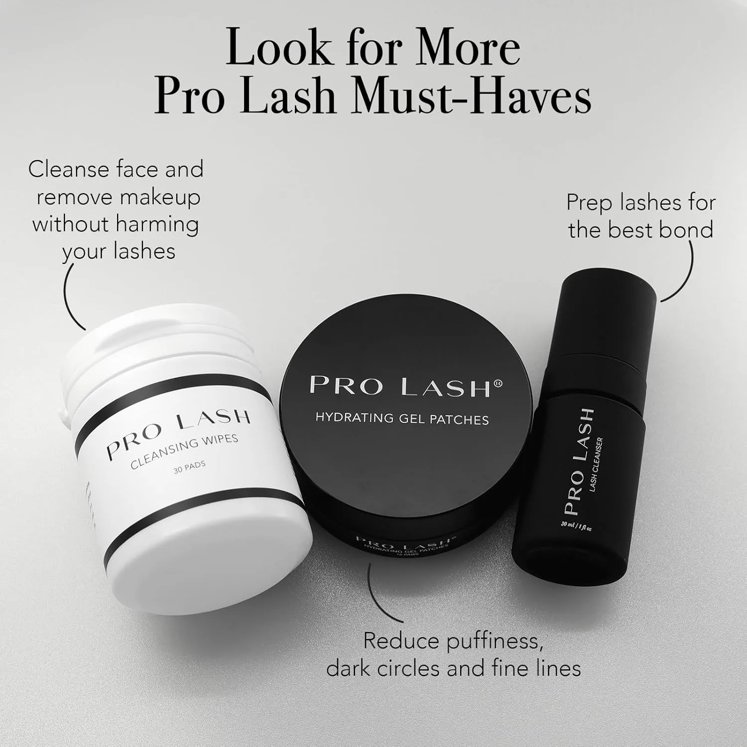 Pro Lash ProWear Starter Lash Clusters Kit - Easiest to Apply Lashes - 10-Day Cluster Eyelash Extensions - 3 Sets of False Eyelashes Plus Adhesive, Remover, Tweezers - Volume No. 02 - Black