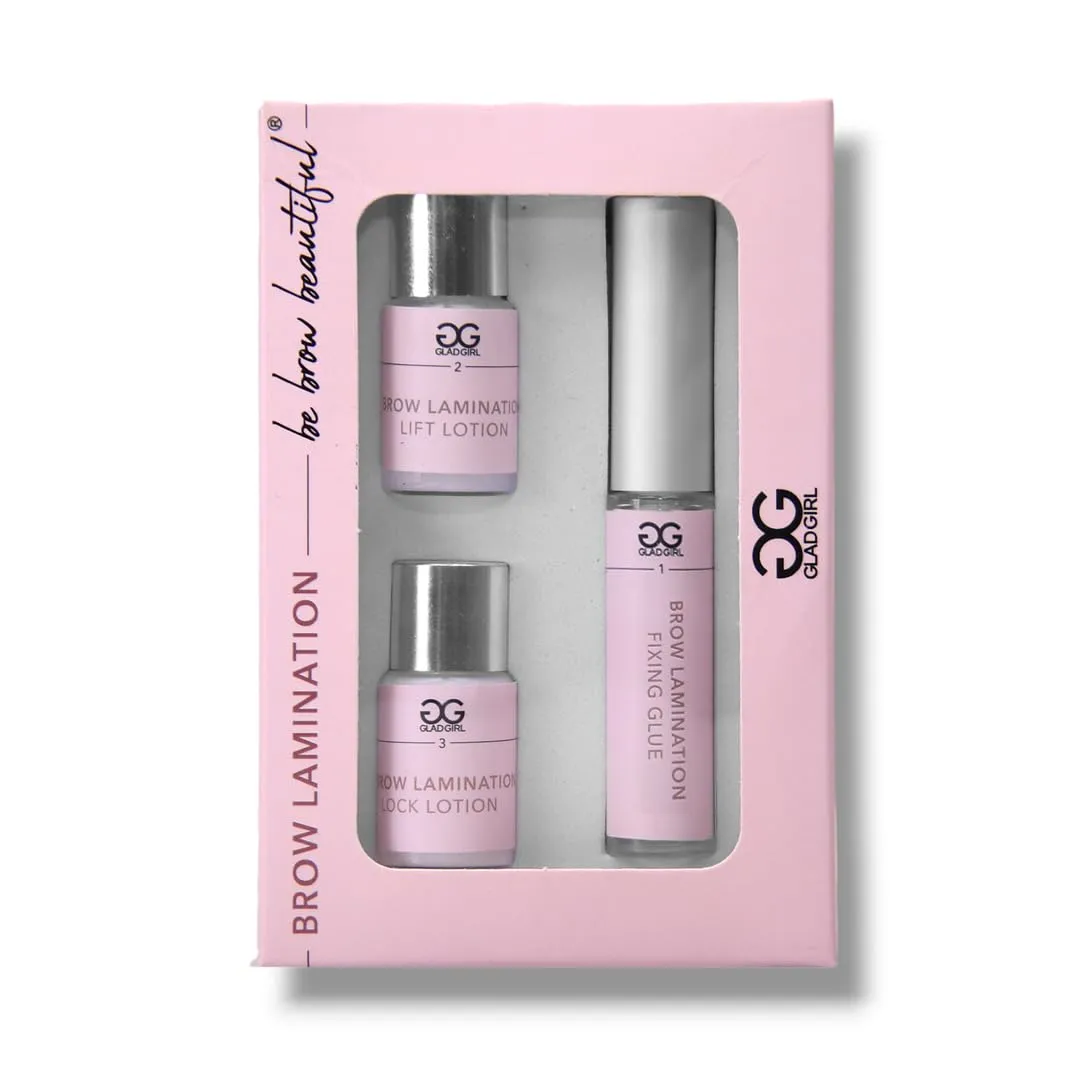 Professional Brow Lamination Kit - DIY Eyebrow Lift and Perming Kit for Long-Lasting Fluffy Brows - Easy At-Home Eyebrow Lamination Supplies