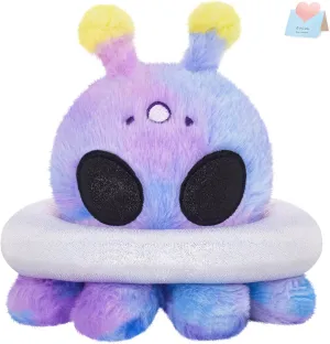 Purple Alien Stuffed Animal Plush Toy, Soft Tie Dye Space Creature - Cute Weird Galaxy Toy for Kids and Adults - 7 Inches