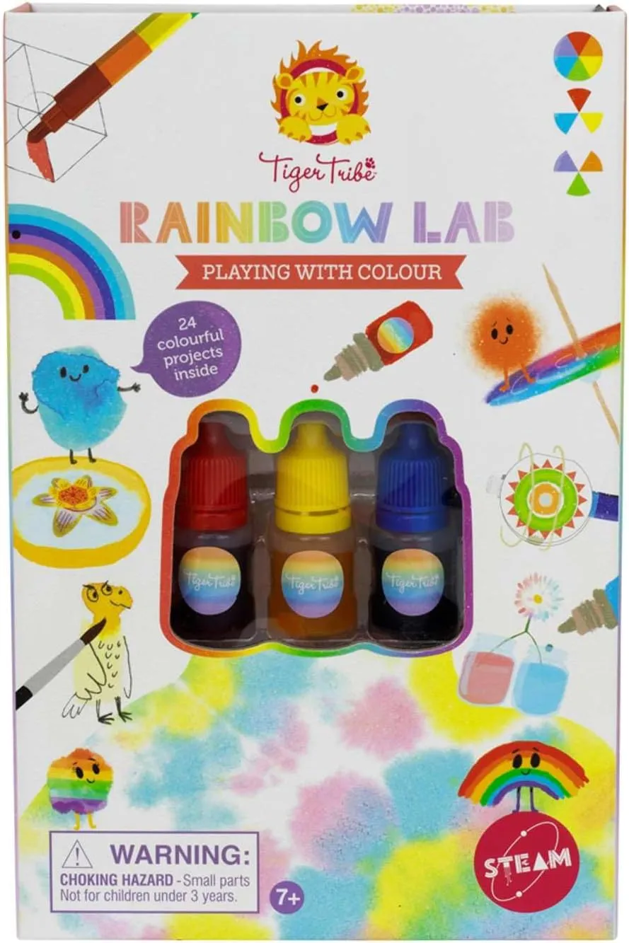 Rainbow Lab – Take Along Art and Science Kit - Learn About Color - Magnetic Storage Case - Ages 7  - 60635