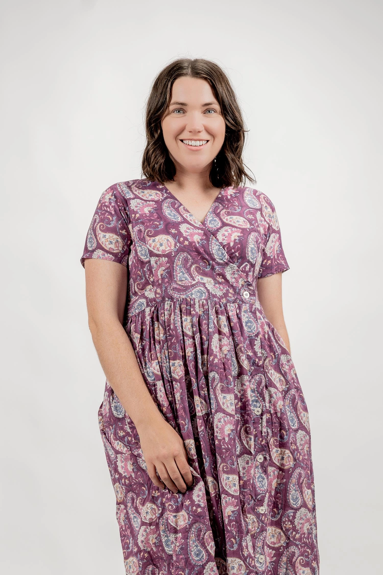 RAP DRESS - BURGUNDY