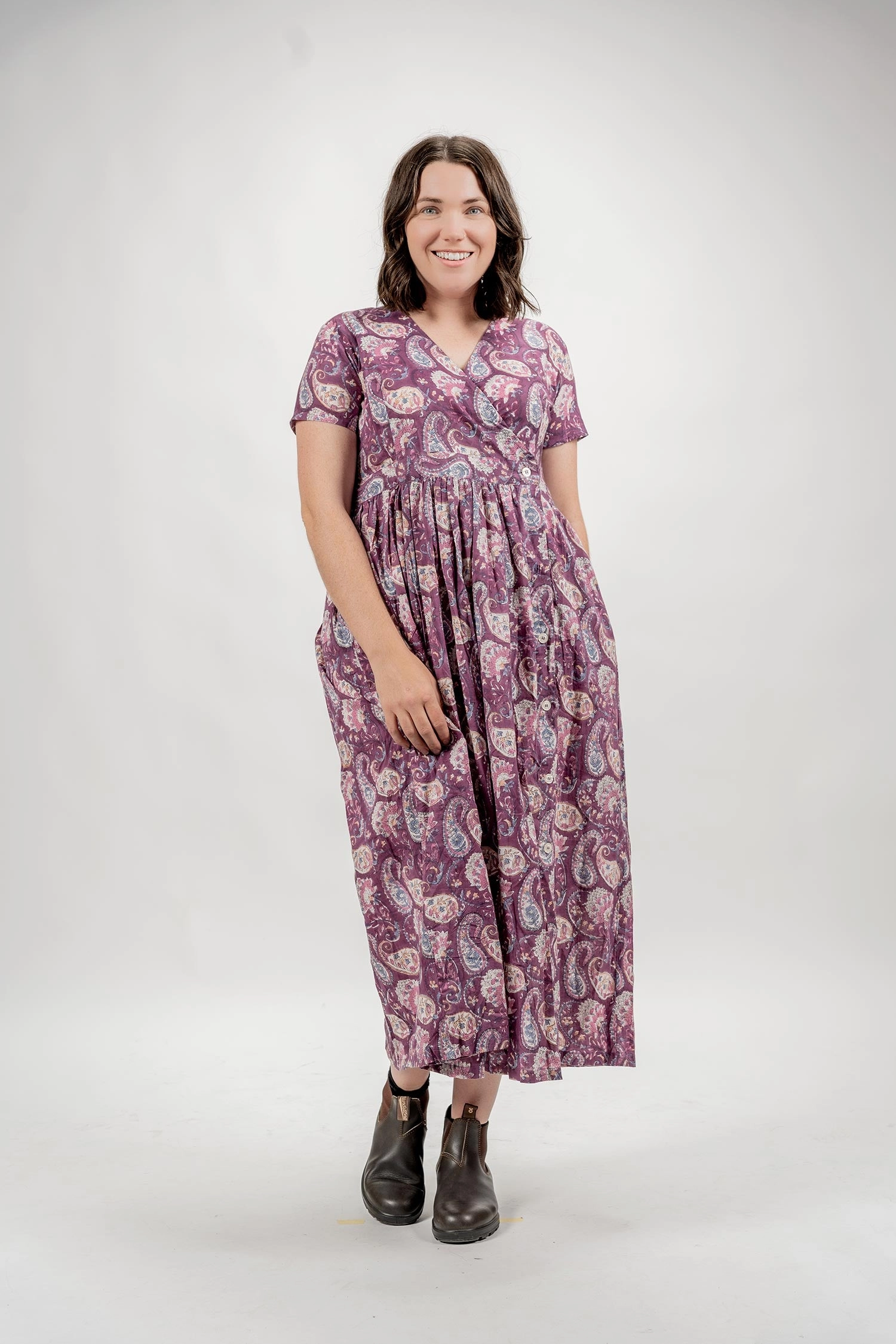 RAP DRESS - BURGUNDY